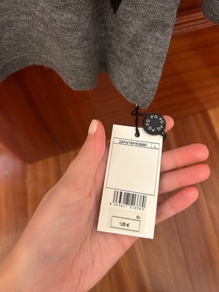 Camiseta Purificación García Morado y Gris