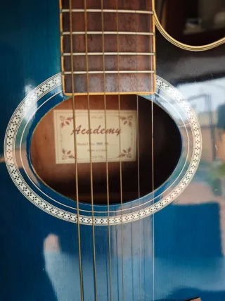 Guitarra Acústica Academy Azul