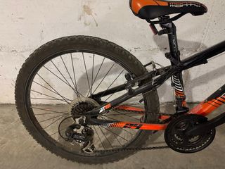 Bicicleta Monty Kh7 24 Negra/Naranja
