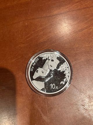 Moneda 1 oz plata China Panda 2023
