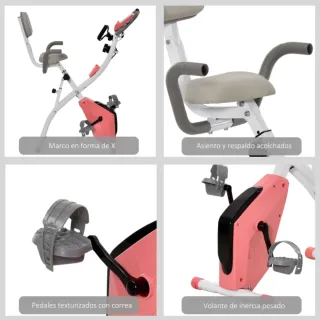 Bicicleta Estática Plegable HOMCOM