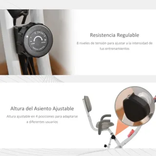 Bicicleta Estática Plegable HOMCOM