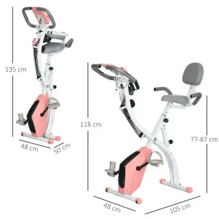 Bicicleta Estática Plegable HOMCOM