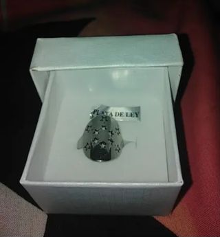 Anillo Plata de Ley Estrellas