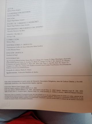 Cultura clásica, 4 ESO. Anaya