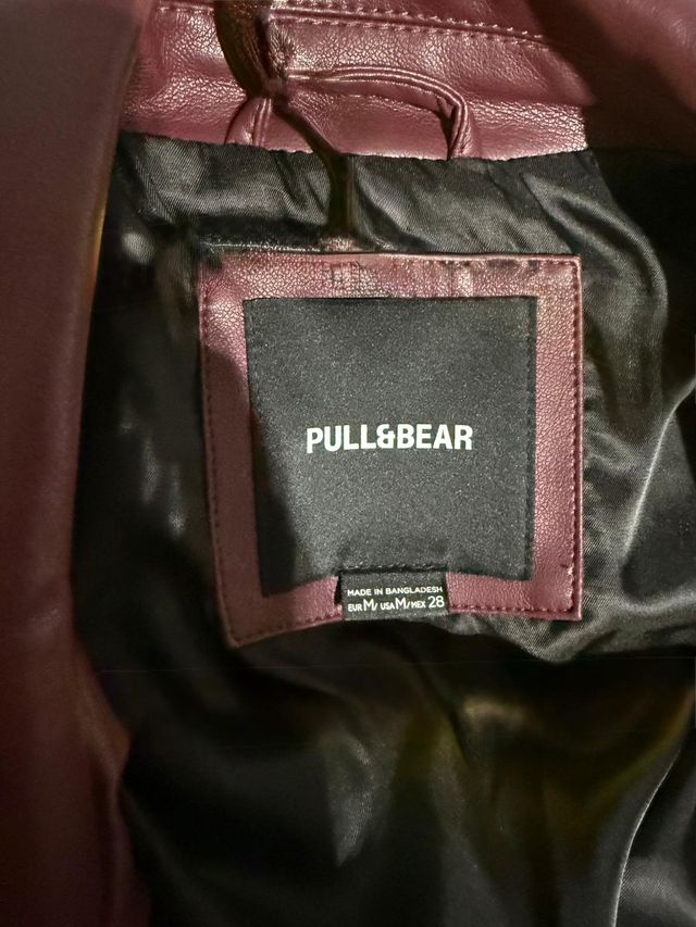 Chaqueta Biker Pull&Bear Morada