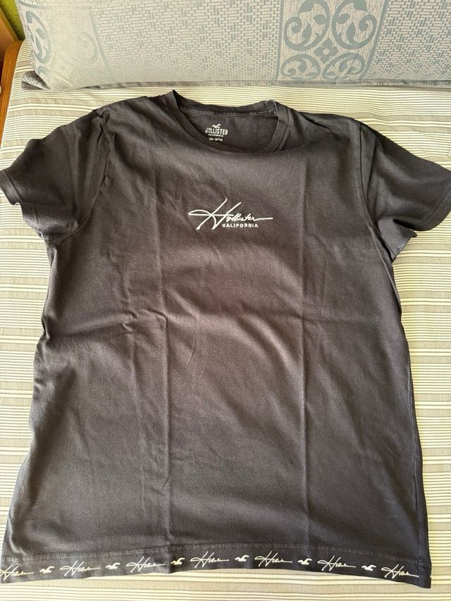 Camiseta Hollister Negra Talla M