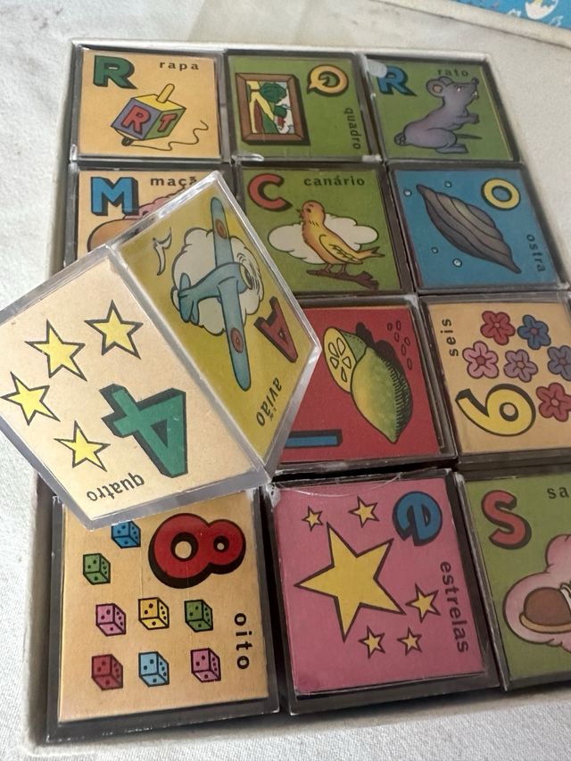 Jogo Cubos Educativos O Meu ABC Vintage Raro