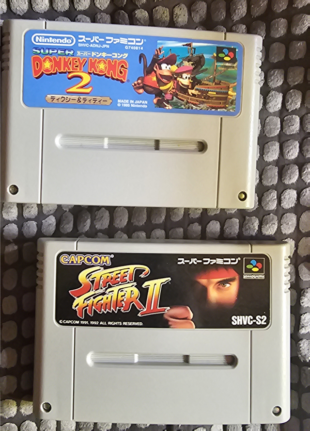 Donkey Kong 2 + Street Fighter 2 SNES Japon