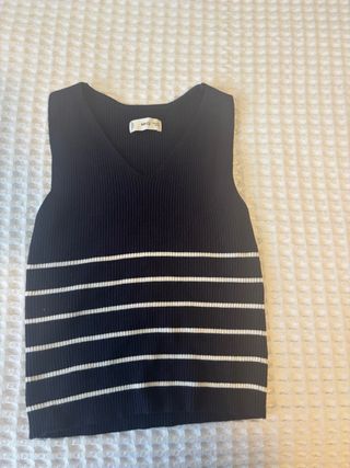 Top de rayas Mango Talla S