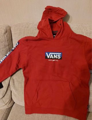 Sudadera Vans Roja con Logo