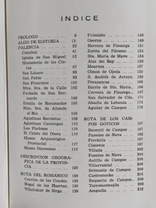 GUIA TURÍSTICA DE PALENCIA Y PROVINCIA AÑO 1977