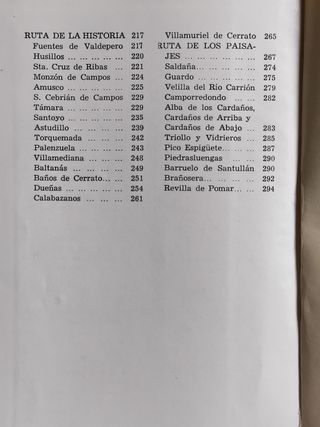 GUIA TURÍSTICA DE PALENCIA Y PROVINCIA AÑO 1977
