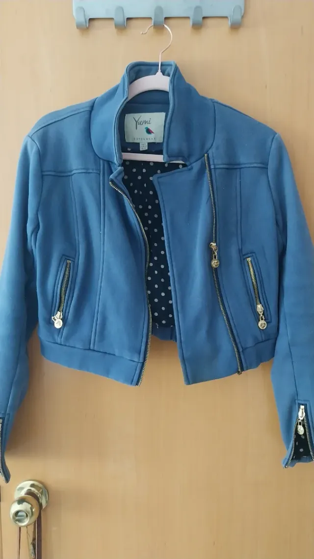 Chaqueta corta Yumi azul