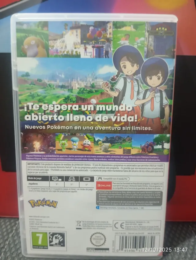 Juego Pokémon Escarlata Nintendo Switch