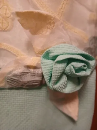 Abito da cerimonia bianco e verde