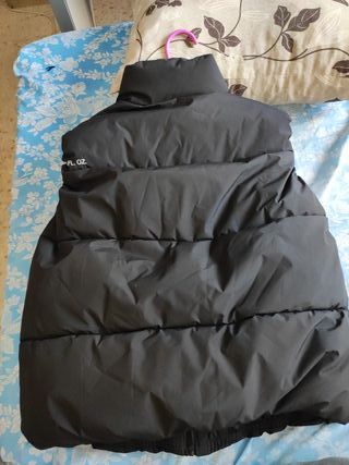 Chaleco acolchado unisex negro talla única