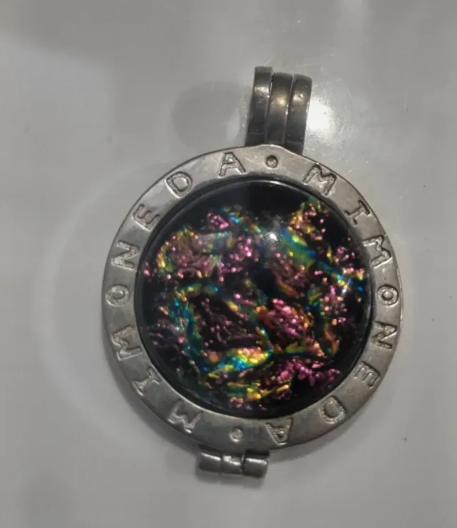 Colgante,plata-Mi Moneda-con 3 monedas