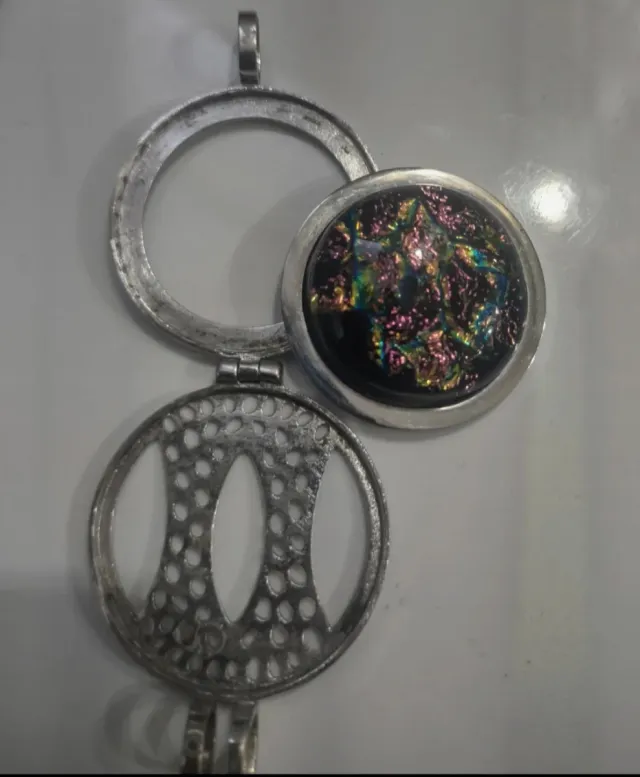 Colgante,plata-Mi Moneda-con 3 monedas