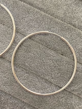 Aros Plata de Ley 925 - 2mm x 60mm