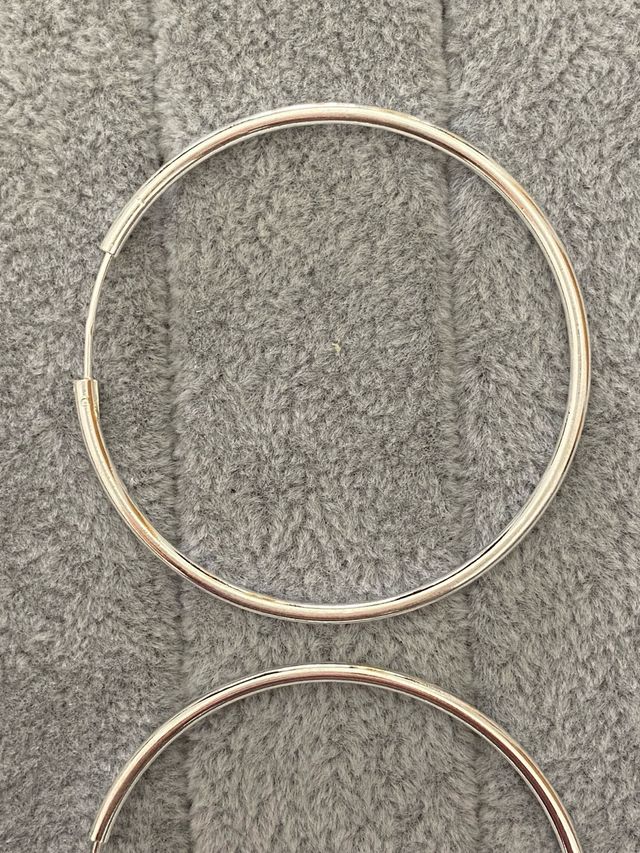 Aros Plata de Ley 925 - 2mm x 60mm