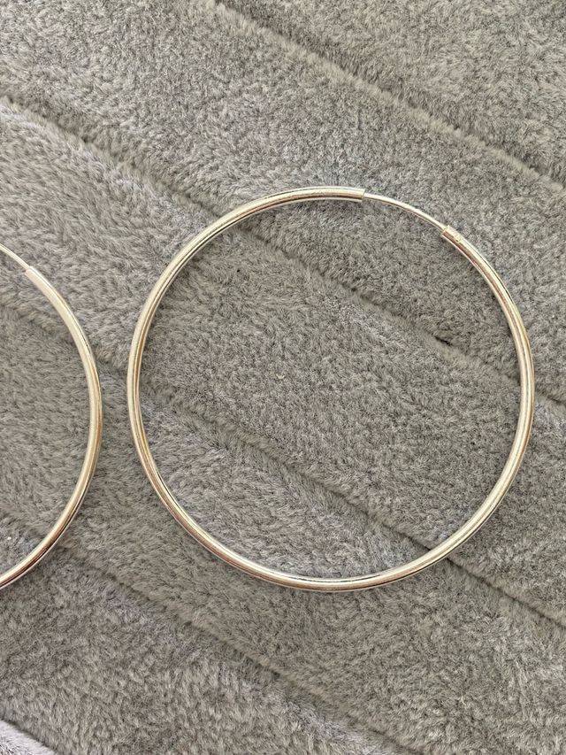 Aros Plata de Ley 925 - 2mm x 60mm