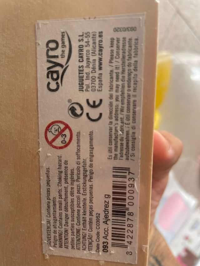 Set de Ajedrez Cayro a estrenar