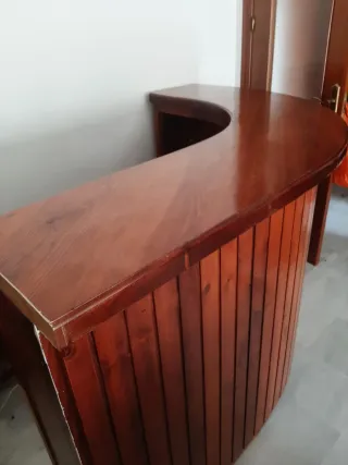 Barra de bar de madera