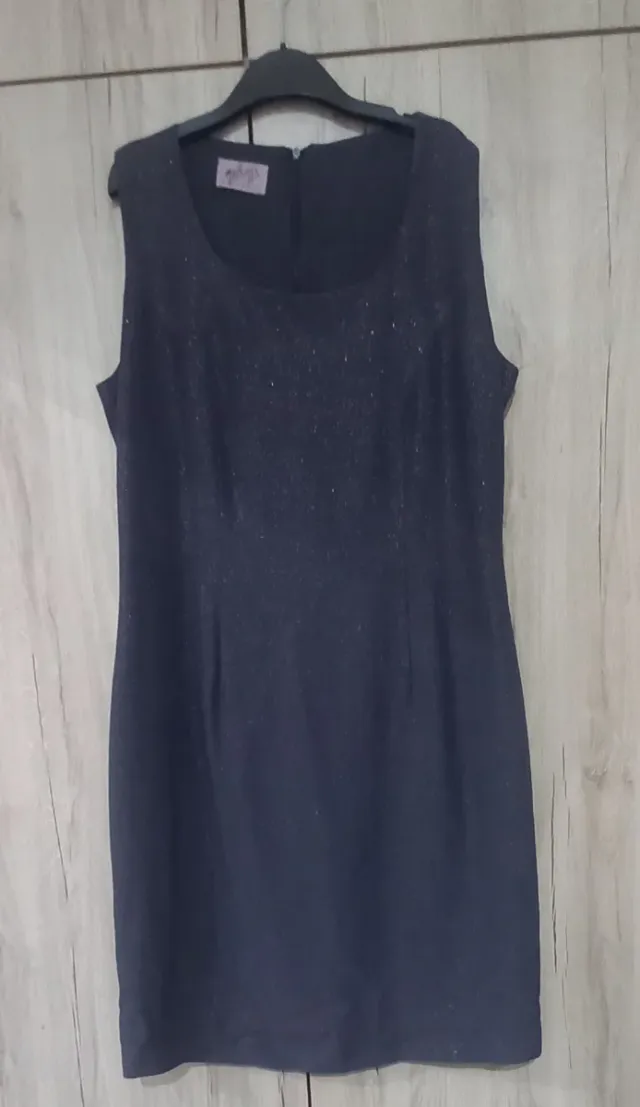 Vestito grigio con glitter