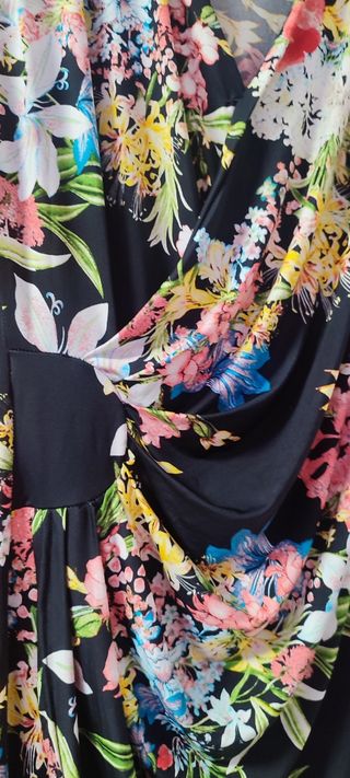 Vestido Licra Fría Estampado Talla 42. Usado 1 vez