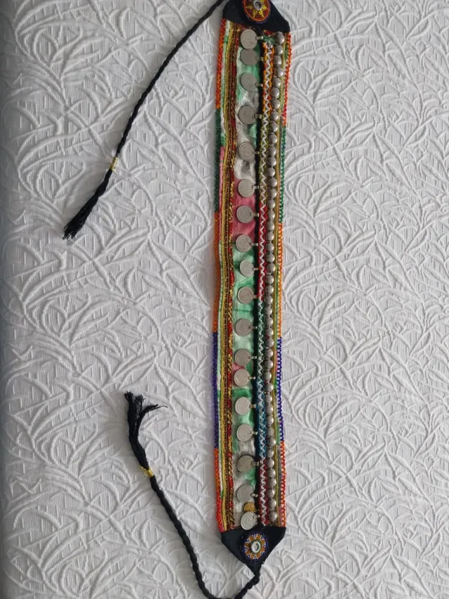 Fajín Toscana Multicolor y Plateado