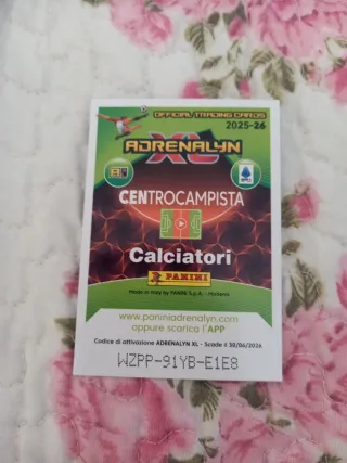 Card Pisilli Roma Adrenalyn Serie A 2025-2026