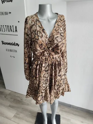 Vestido J&S Talla S Estampado Animal
