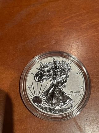 Moneda Plata American Eagle Reverse Proof 2021 I