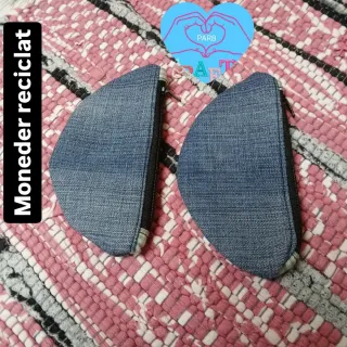 Monederos reciclados de tela vaquera