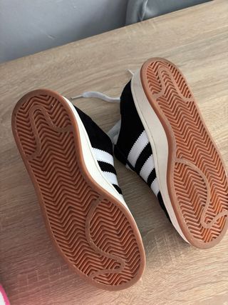 Adidas Campus Talla 38 Negro/Blanco