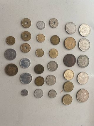 Lote monedas antiguas España y otros países