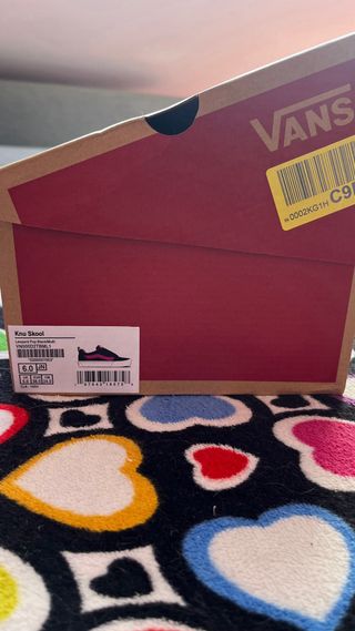 Vans Knu Skool Negro/Rosa Talla 38