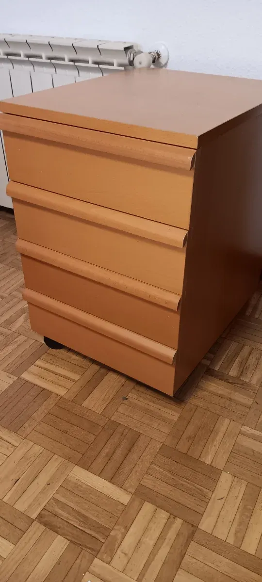 Cajonera de madera cerezo 4 cajones