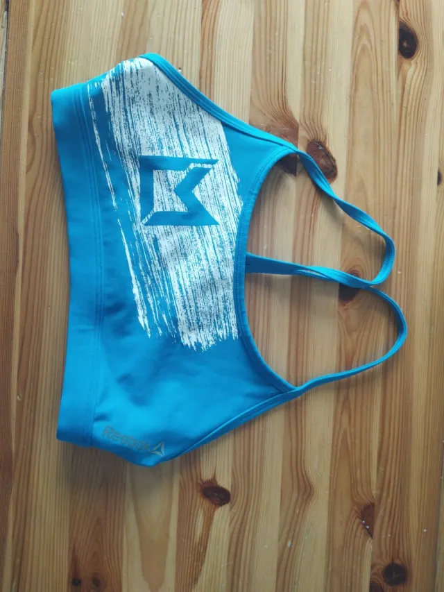 Top deportivo Reebok azul talla xs
