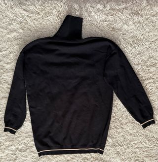 Jersey Liu Jo cuello vuelto negro

