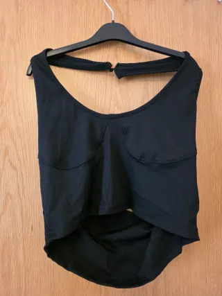 Top negro tirantes espalda descubierta XL