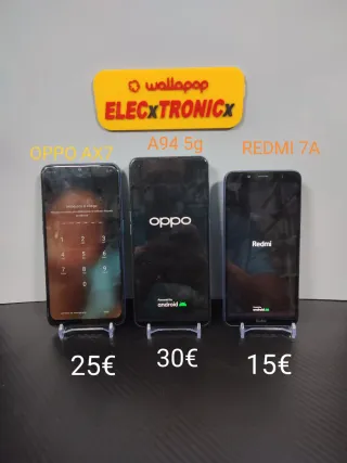 Oppo Ax7, A94 5G e Redmi 7A
