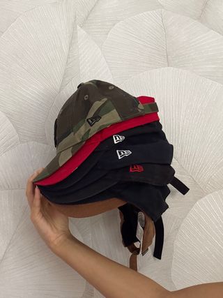 Gorra New Era NY Negra Roja Ajustable
