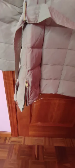 Anorak Chaquetón Zara Mujer Beige