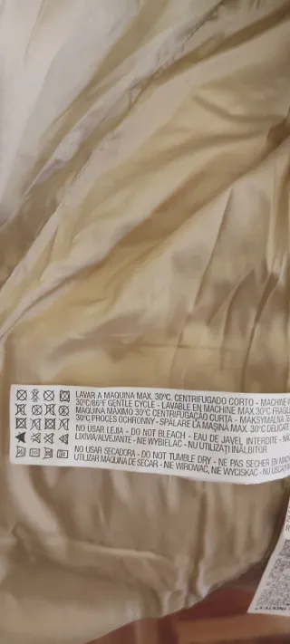 Anorak Chaquetón Zara Mujer Beige