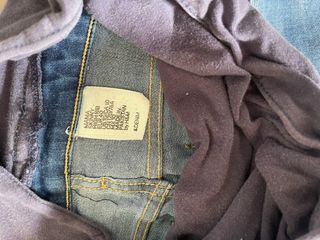 Tejano premamá azul