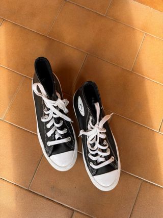 Botas Converse Piel Negra Mujer