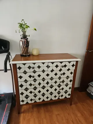 Cómoda de madera 6 cajones