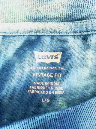 Camiseta Levi's Tie-Dye Azul y Turquesa